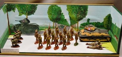 null Diorama (sous vitrine) 

10 MAI 1940 entre GEMBLOUX et WAVRE

Les 2e et 3e DLM...