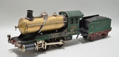 null MÄRKLIN écart O, locomotive à vapeur vive, type 020, tender à deux axes, chaudière...