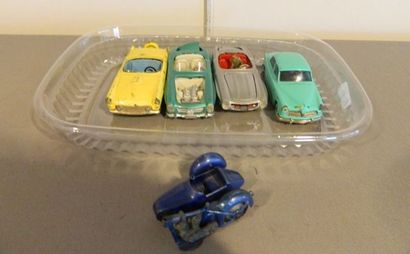 null TEKNO (5) autos : 610 Volvo Amazon - Mercedes 300sl - Idem en vert épave - Ford...