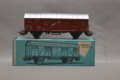 null MÄRKLIN 4637 wagon fermé brun, boîte bleu clair (MB)