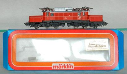 null MÄRKLIN 3159 motrice autrichienne CC 1020.02 (année 1981-1986) en rouge, 1981-1986,...