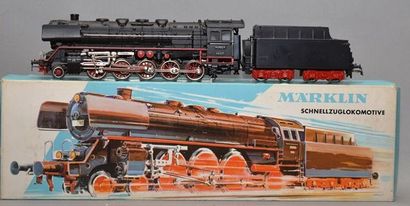 null MÄRKLIN Ref 3047 locomotive à vapeur 150, tender 4 axes, type 44 de la DB noire,...