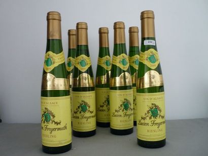 null ALSACE blanc, 7 demi-bouteilles "RIESLING 2009", Lucien Freyemuth.