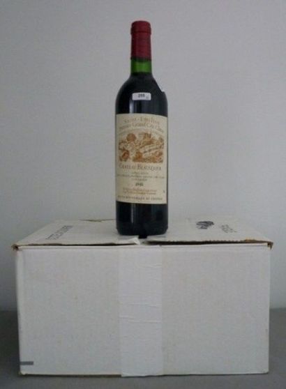 null BORDEAUX rouge, Saint-Emilion, 6 bouteilles "CHATEAU BEAUSEJOUR 1981", Premier...