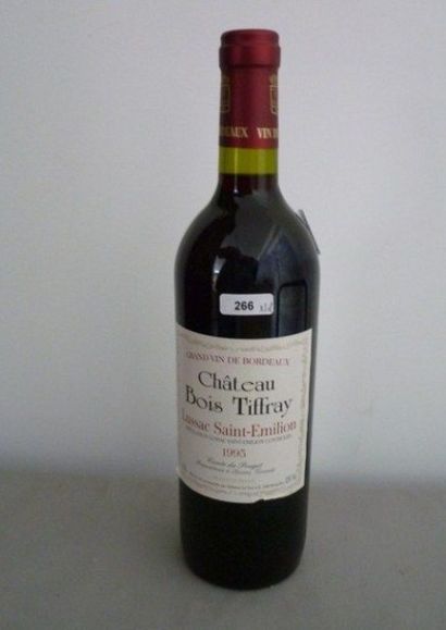 null BORDEAUX rouge, Lussac Saint-Emilion, 5 bouteilles "CHATEAU BOIS TIFFRAY 1995",...
