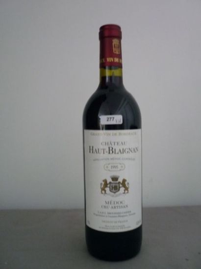 null BORDEAUX rouge, Médoc, 12 bouteilles "CHATEAU HAUT-BLAIGNAN 1995", Cru Arti...