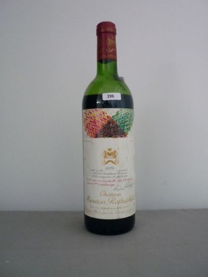 null BORDEAUX rouge, Pauillac, "CHATEAU MOUTON ROTHSCHILD 1979", mis en bouteille...