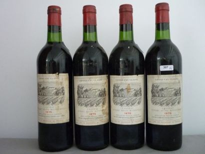 null BORDEAUX rouge, Pauillac, 4 bouteilles "CHATEAU DUHART-MILON-ROTHSCHILD 1975",...
