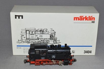 MARKLIN HO Réf. 3404, loco-tender allemande 030, modèle BR 80 de la DB, noire, Delta...