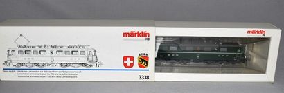 MARKLIN HO Réf. 3338, motrice suisse Ae 6/6, locomotive anniversaire pour les 700...