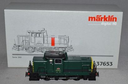 MARKLIN HO Réf. 37653, loco diesel belge de manoeuvre, série 260 en vert, digital...