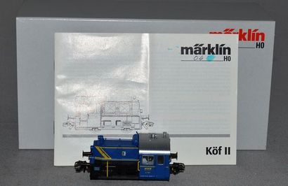 MARKLIN HO Réf. 36809, locotracteur disel B bleu du MWP, digital codé 04 (MB), prospectus,...