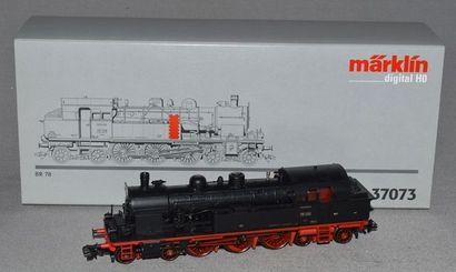 MARKLIN HO Réf. 37073, loco-tender allemande, type T 18, BR78, 232, noire, digital...