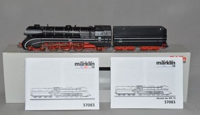 MARKLIN HO Réf. 37083, locomotive à vapeur des chemins de fer allemands BR 10, type...