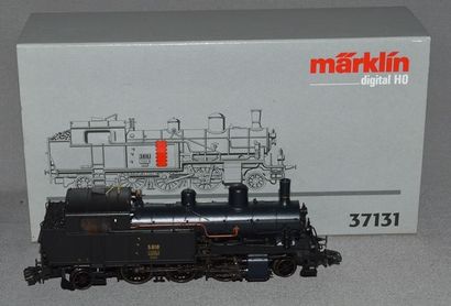 MARKLIN HO Réf. 37131, rare loco-tender suisse, Eb 3/5, type 131, noire, digital...