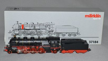 MARKLIN HO Réf. 37184, locomotive allemande 231, tender 4 axes, BR 18.4, noire, digital...