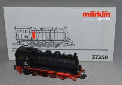 MARKLIN HO Réf. 37250, loco à vapeur de manoeuvre sans foyer, noire, digital codée...