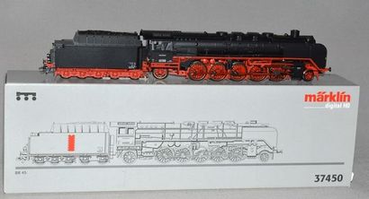 MARKLIN HO Réf. 37450, locomotive allemande 151 BR 45, tender 4 axes, noire, digital...