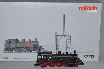 MARKLIN HO Réf. 37133, loco-tender allemande 131 avec cheminée de chauffe, digital...