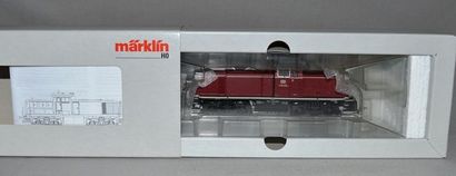 MARKLIN HO Réf. 37903, loco diesel BRV 90 de la DB en version rouge, époque III,...