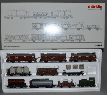 MARKLIN HO Réf. 48786, coffret de wagons "Dix ans de fabrication à Sonneberg", année...