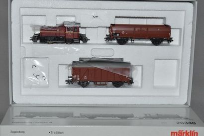 MARKLIN HO Réf. 26340, set loco diesel et 2 wagons, système MFX (MB) - Zugpackung,...