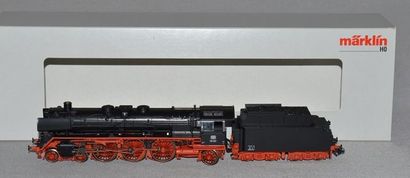MARKLIN HO Réf. 39010, locomotive à vapeur BR 01 de la DB, noire, tender 4 axes,...