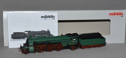MARKLIN HO Réf. 39022, locomotive pacific des chemins de fer badois, verte, tender...