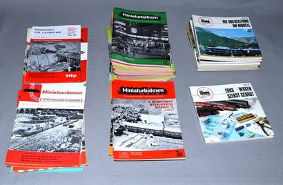 null Important lot de revues sur les chemins de fer : Alba et Miniaturbahn.