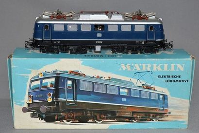 MARKLIN HO Réf. 3039, loco BB bleue de la DB, E10 238, état valable (EB), boîte bleu...