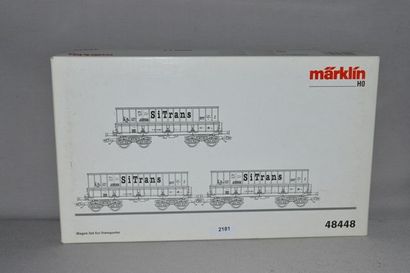 null MÄRKLIN 48448, coffret de wagons minéraliers Si-Trans (MB).