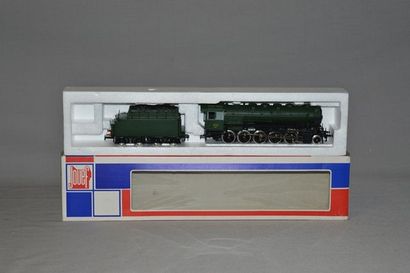null JOUEF 8741, locomotive à vapeur belge 150 verte, type 25021, tender 4 axes ...