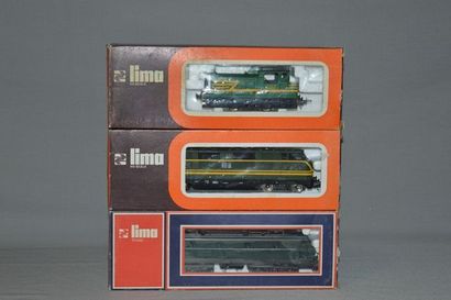 null LIMA, 3 locomotives belges : 1651M, loco diesel de manœuvre - 8025L, motrice...