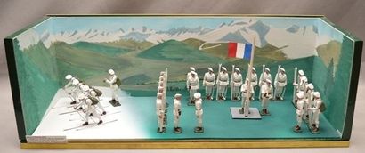 null Diorama (sous vitrine) : BOURG-SAINT-MAURICE - "La section du Lt. Nicolas Dequenne...