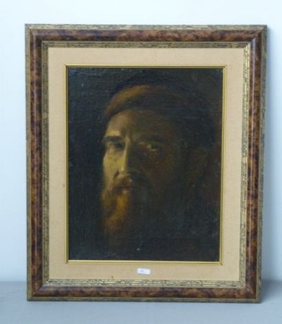 COOMANS Joan (Anvers,1896-1976) "Portrait d'homme", XXe, huile sur toile marouflée,...