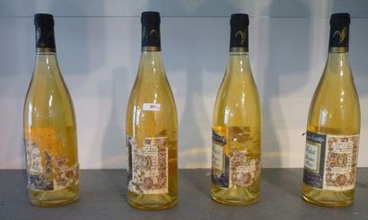 null VAUCLUSE, blanc, Muscat de Beaumes de Venise s.m., 4 bouteilles [traces d'humidité,...