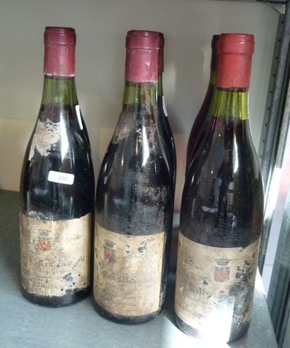 null BOURGOGNE, rouge, Rully 1er Cru Margoté 1975, 8 bouteilles [traces d'humidité,...