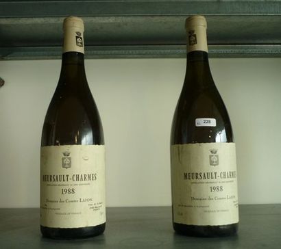 null BOURGOGNE, blanc, Meursault-Charmes - 1er Cru 1988, 2 bouteilles.