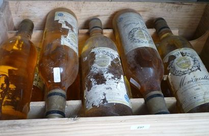 null SUD-OUEST, blanc liquoreux, Monbazillac 1980, 11 bouteilles [traces d'humidité,...