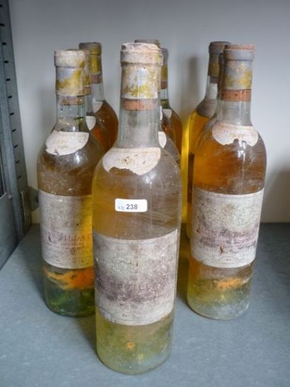 null SUD-OUEST, blanc liquoreux, Monbazillac 1971, 10 bouteilles [traces d'humidité,...
