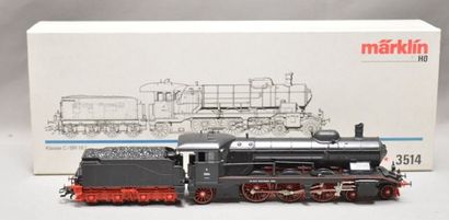 null MÄRKLIN 3514, locomotive classe C BR 18.1 noire, type Pacific, tender 4 axes,...