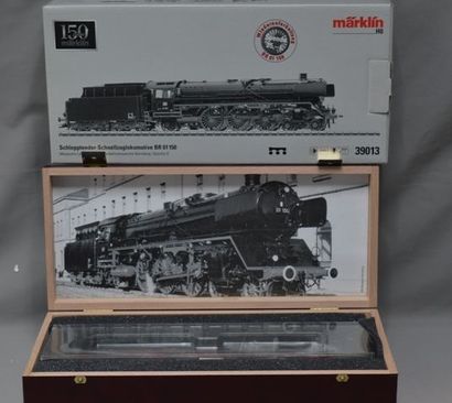 null MÄRKLIN 39013, locomotive BR 01 150 noire de la DB, type Pacific, tender 4 axes,...