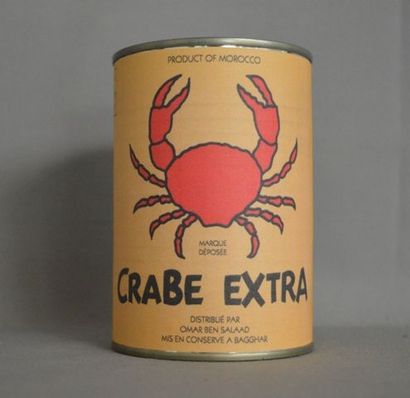 null Une boîte de conserve "Crabe Extra".