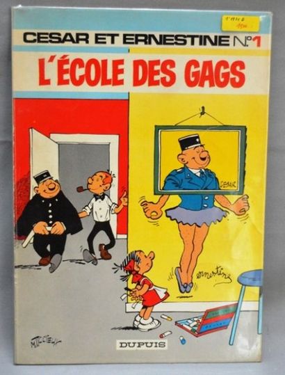 null TILLIEUX, César et Ernestine, n°1 - "L'École des gags", Dupuis, édition originale,...