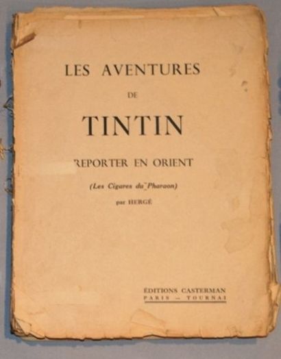 null TINTIN, "Les aventures de Tintin, reporter en Orient" (Les cigares du Pharaon)...