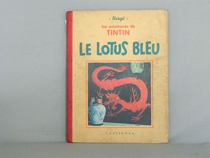 TINTIN HERGÉ (1907-1983), Les aventures de Tintin - "Le Lotus bleu", Casterman, [1939],...