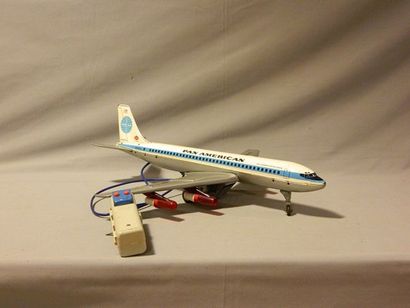 AVIATION GAMA 1100, Boeing 707 Pan American, filoguidé, l. 50 cm [très bon état]...