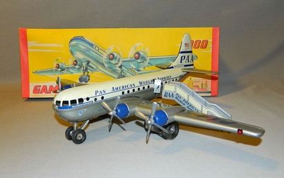 AVIATION GAMA 1000, quadrimoteur Pan American World Airways en tôle lithographiée,...