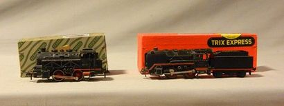 null TRIX Express (2) : 752, locomotive 020 noire 20 052, tender 2 axes [en boîte]...