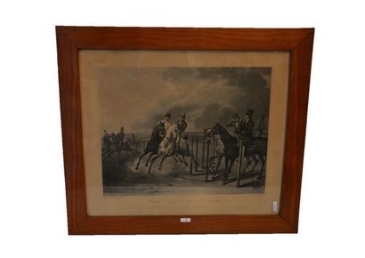 VERNET Carle (1758-1836) "Jockei coupant son adversaire [sic]", lithographie, 31x40,5...